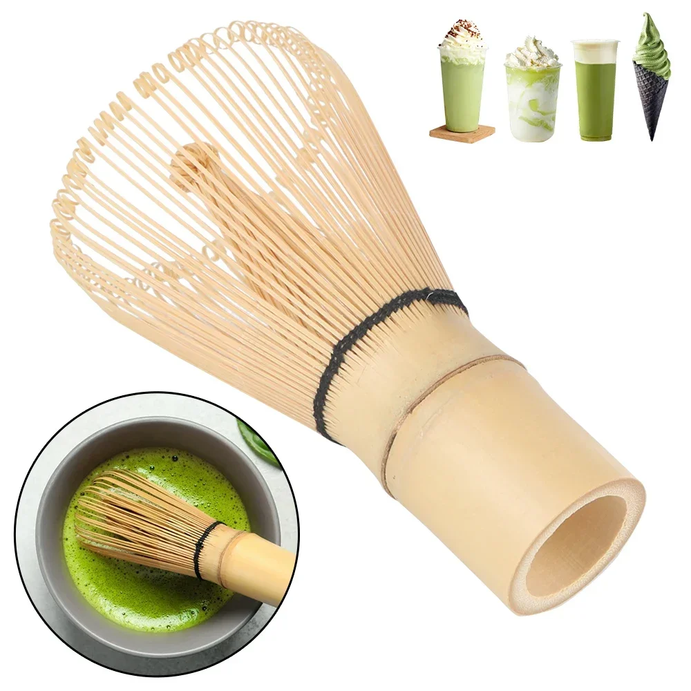 Japanese Matcha Ceremony Bamboo Whisk 100% Pure Green Tea Powder Kitchen Teaware Chasen Tea Tool Tea Brush for Brewing Matcha image 5