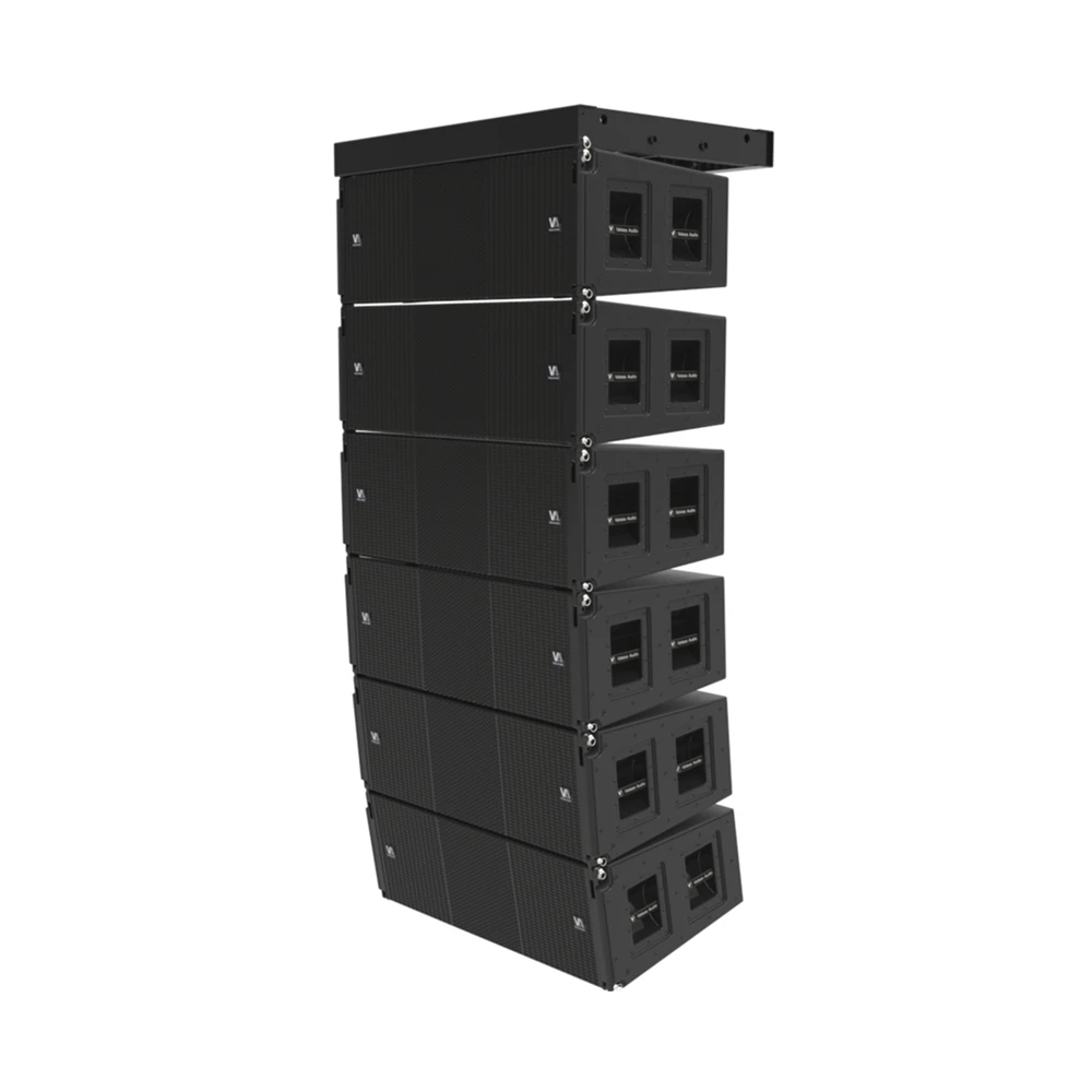 2026 High Quality 1300W Line Array Outdoor Dual 12-inch 3-way Sound System with 50Hz-20kHz Frequency Response 103dB Sensitivity