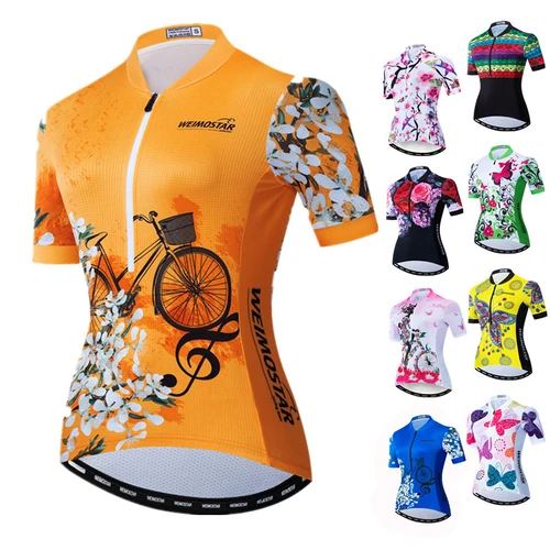 Camiseta de Ciclismo de manga corta para mujer, camiseta transpirable para bicicleta de montaña, ropa de Ciclismo de equipo profesional, Camisa de Ciclismo
