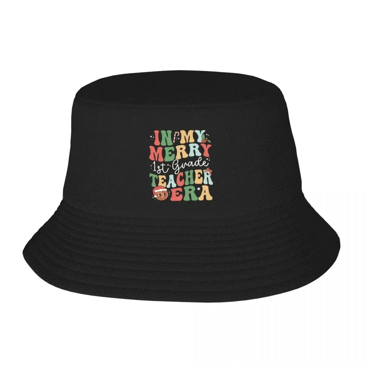 New In My Merry 1st Grade Teacher Era First Grade - Christmas Bucket Hat Cosplay Luxury Cap Hats Baseball Cap Women's Cap Men's