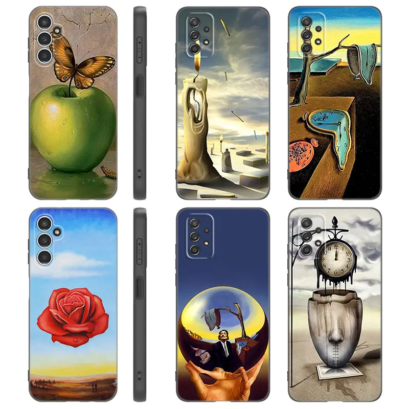 Salvador Dali Painting Phone Case For Samsung A13 A22 A24 A32 A71 4G A33 A34 A35 A52 A53 A54 A55 A73 5G A12 A14 A31 A50 A51 A72