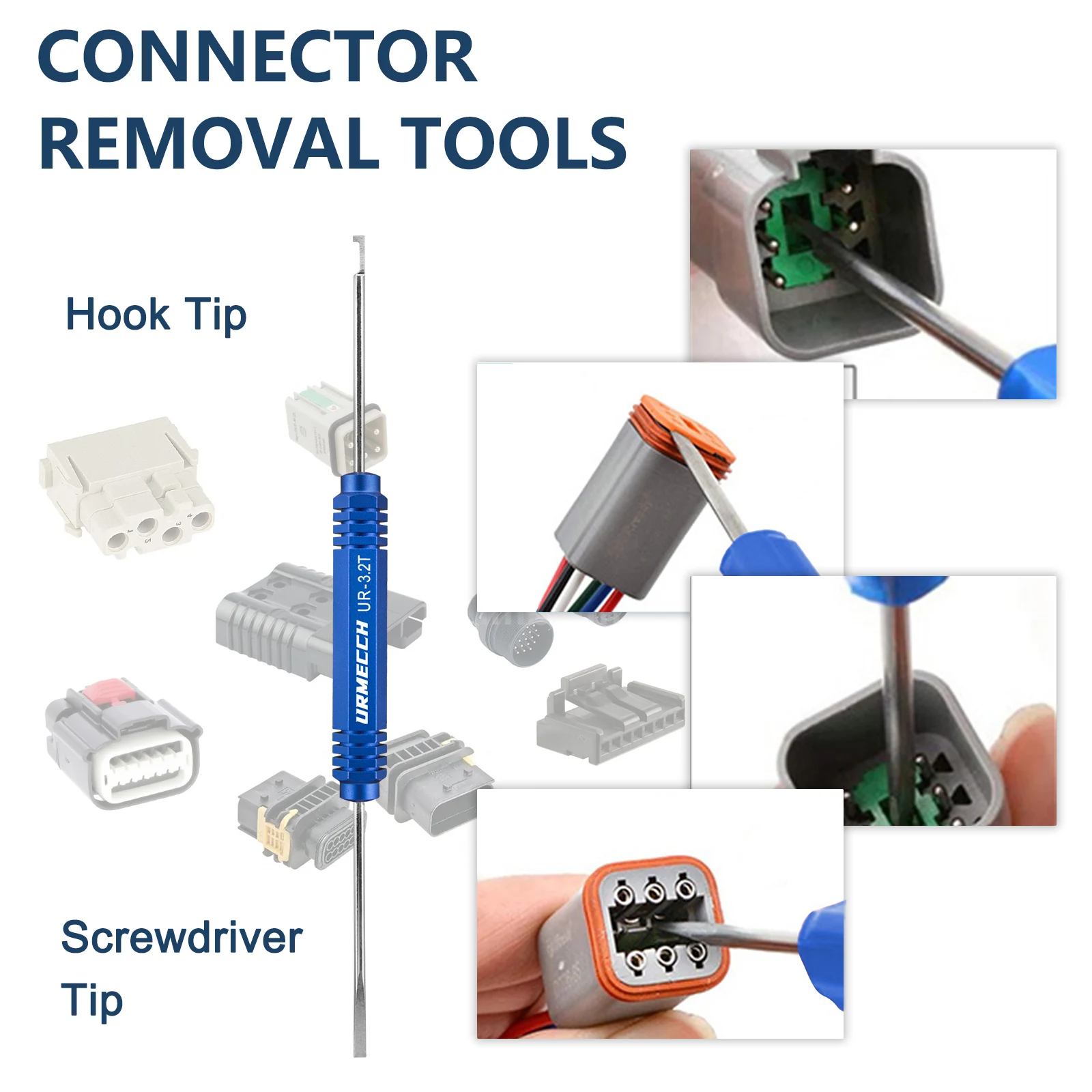 Pin Removal Tool Terminal Release Tool Kit for Deutsch DT, DTM, DTP and HD Series Connectors