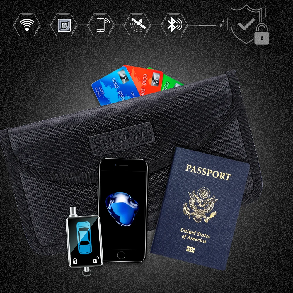 Portable Double Pockets Envelope Organizer Fiberglass Material Fireproof Cash Pouch For Office School Travel