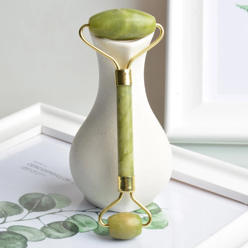 괄사 천연석 마사지 페이스 제이드 롤러 괄사 마사지 도구 세트 스파 얼굴 바디 마사지 롤러