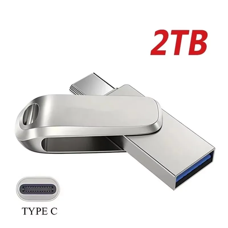 U Disk 2TB USB 3.1 Type-C Interface Mobile Phone Computer Mutual Transmission Portable USB Memory for Xiaomi