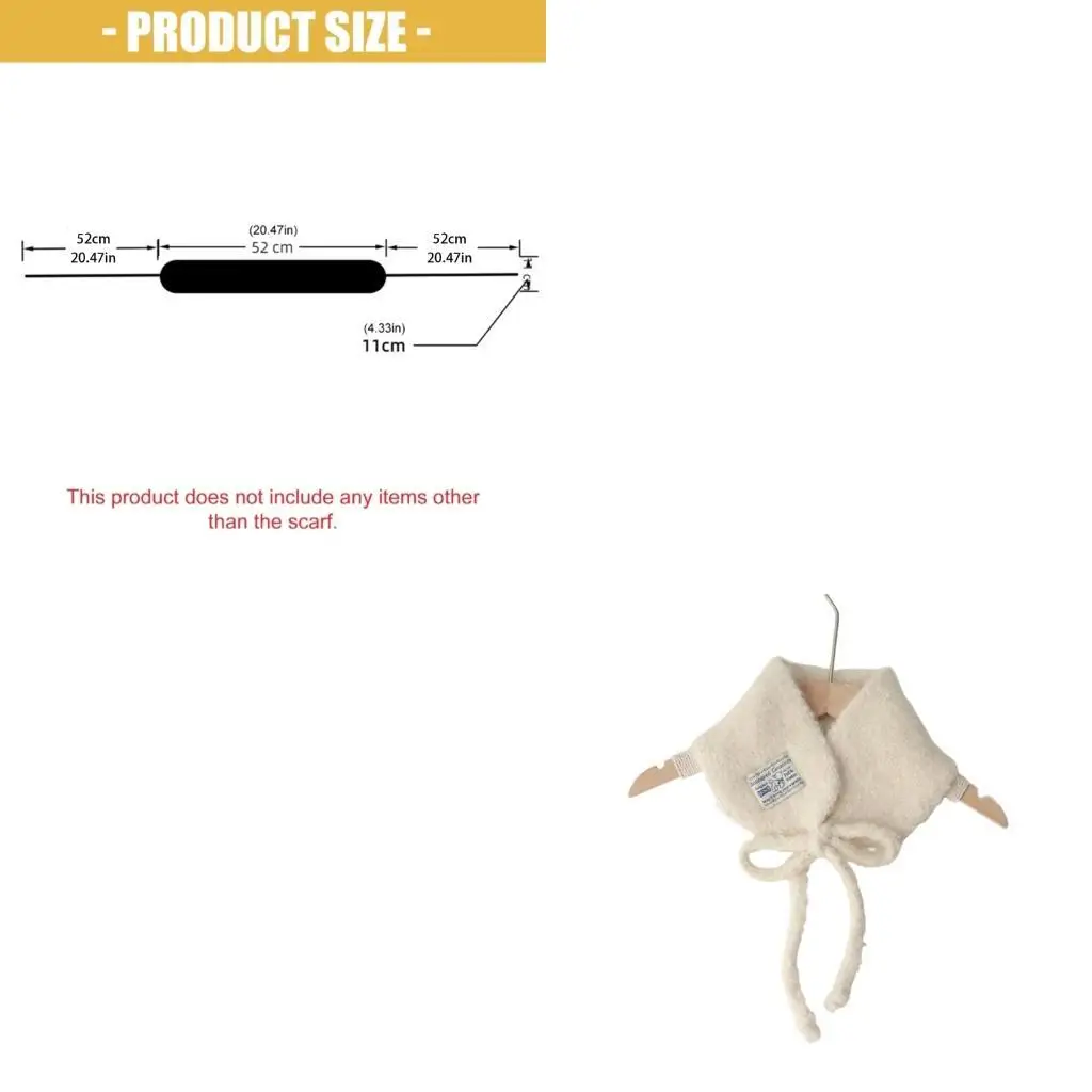

Daily Comfort Scarf Ear Flaps Polyester Wool Fabric Neckerchief Nonslip Design Streetwear Essential Neck Warmer