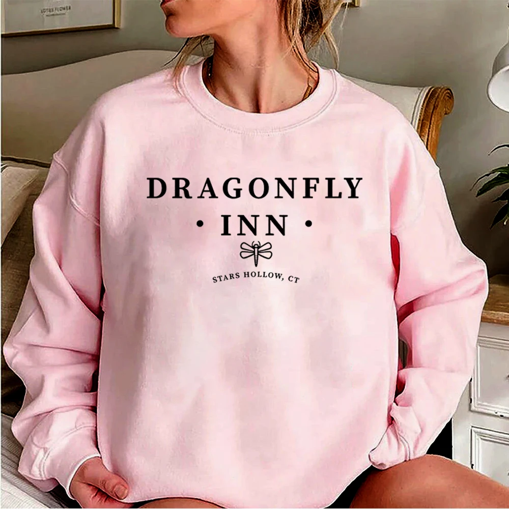 Dragonfly Inn Stars Hollow Sweatshirt Tv Show Gilmore Girls Jumper Luke\'s Diner Gilmore Girls Crewneck Sweatshirts Fans Tops