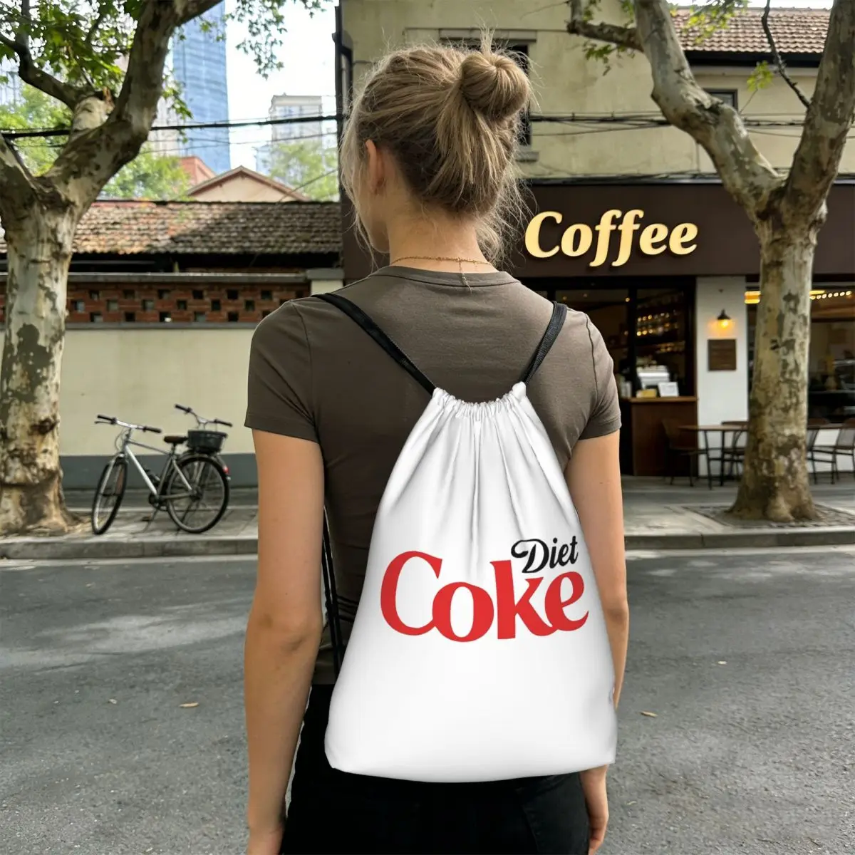 

Забавные рюкзаки Coke Funny Lover Diet, портативные сумки на шнурке, спортивные сумки, сумки для книг, сумки для путешествий и школы
