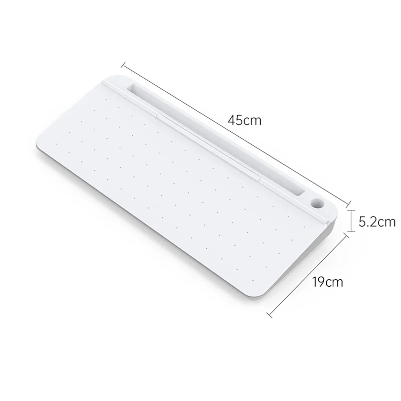 A34M-Desktop Tastatur Mini Whiteboard Schreibtafel Gehärtetes Glas Business Büro Löschbare Notiz Memo Handgelenk Rest Bord Langlebig