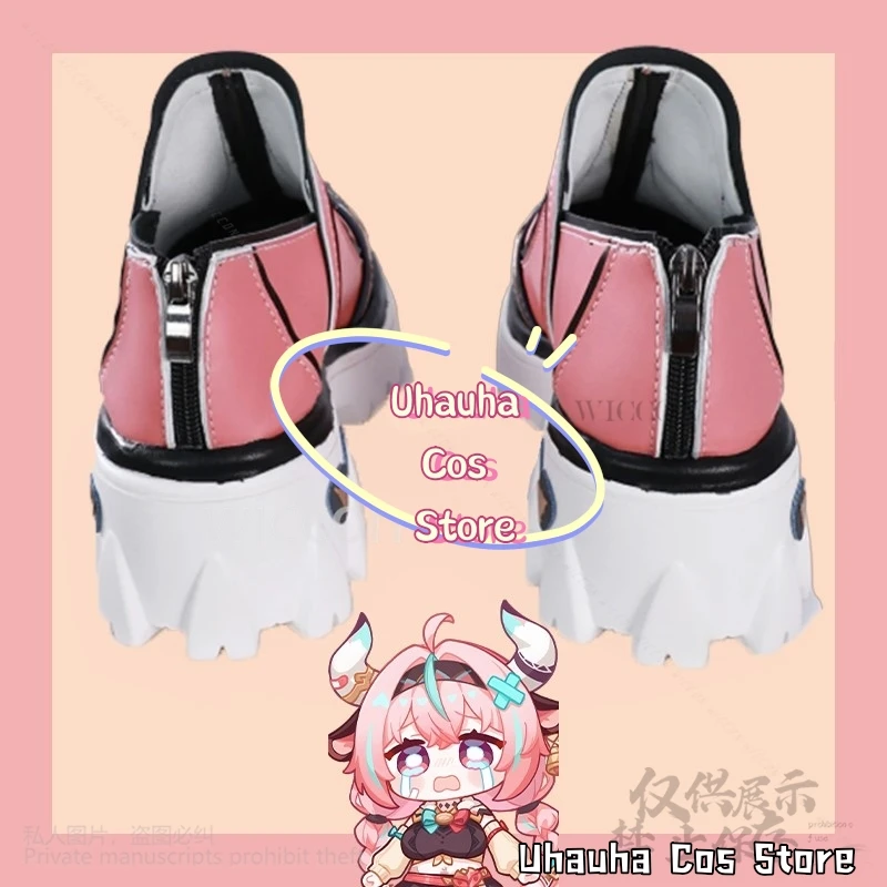 Varesa Anime Game Genshin Impact Cosplay Shoes Props Pink Sport Sweet Y2K Styles For Girls Woman Halloween Christmas Customized