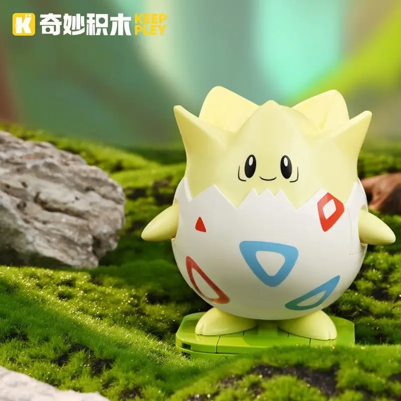 

6 Styles Anime Pokemon Assembled Block Cartoon Figures Pikachu Gengar Snorlax Model Blocks DIY Brick Kids Puzzle Toys Gifts