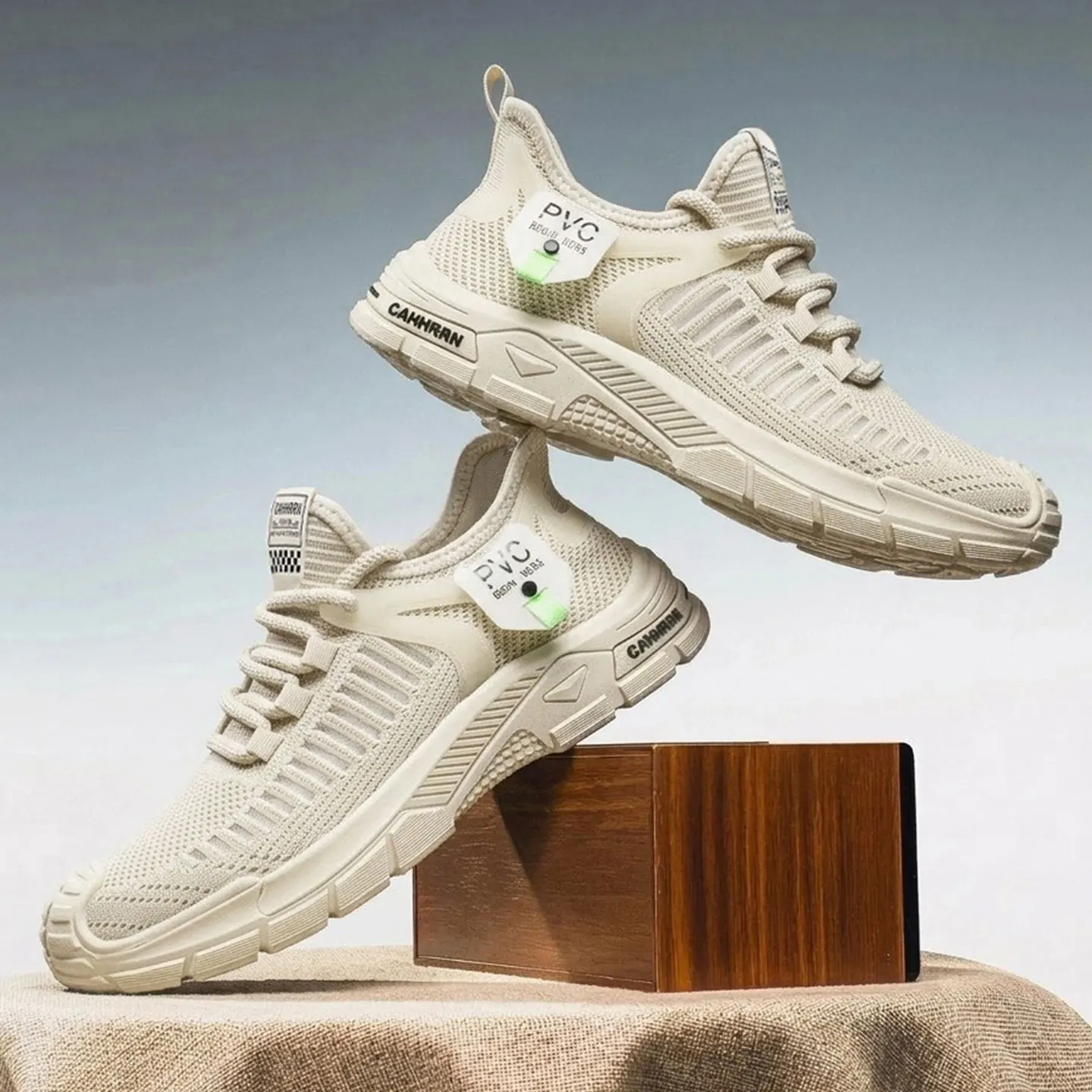 2026 Summer New Men Breathable Casual Cloth Shoes, All-match Anti-slip Wearable Sock Shoes, Lightweight Casual Sports Shoes