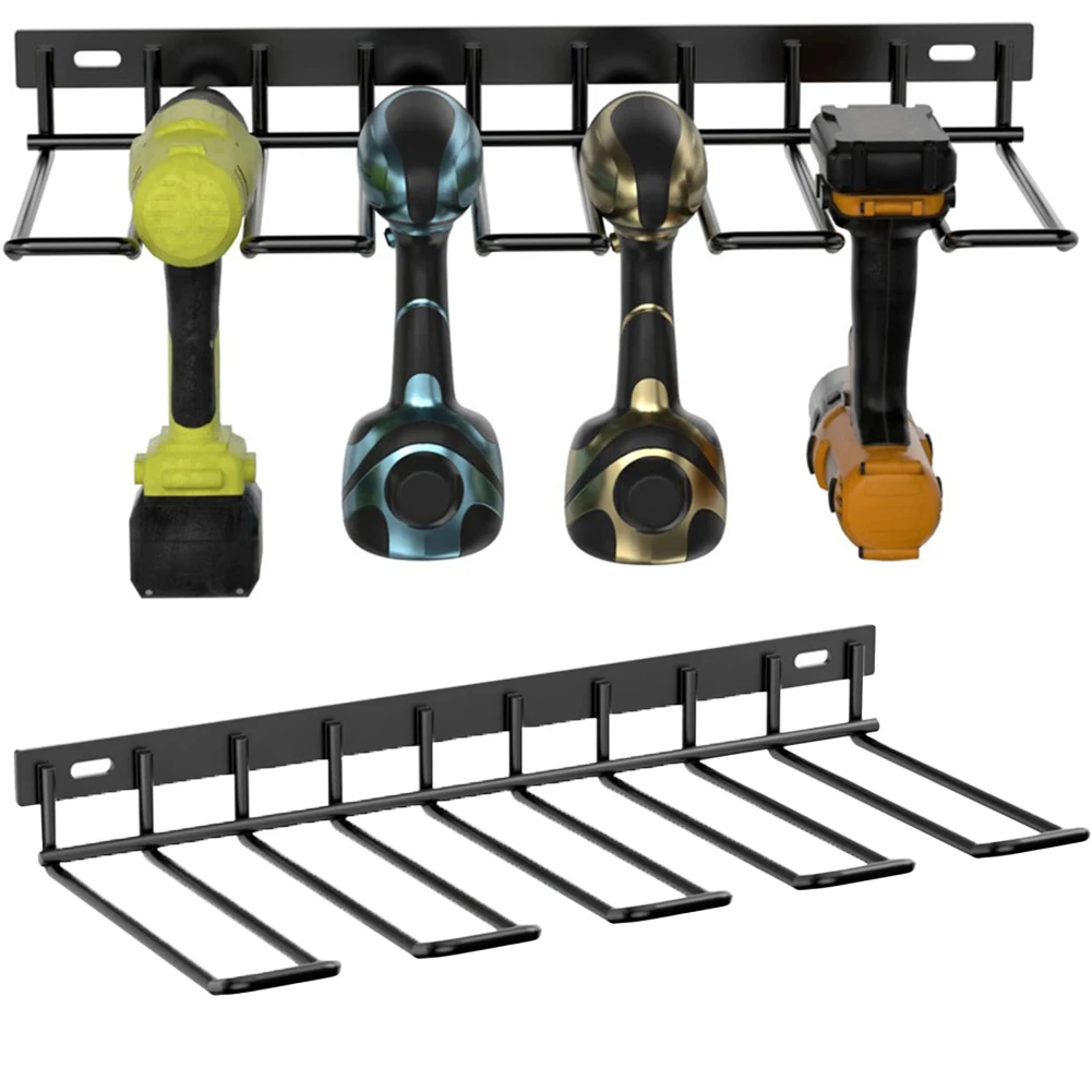

Heavy Duty Storage Electric Drill Holders Home Improvement Metal Tool Storage Space Saving Design Compact Tool Display