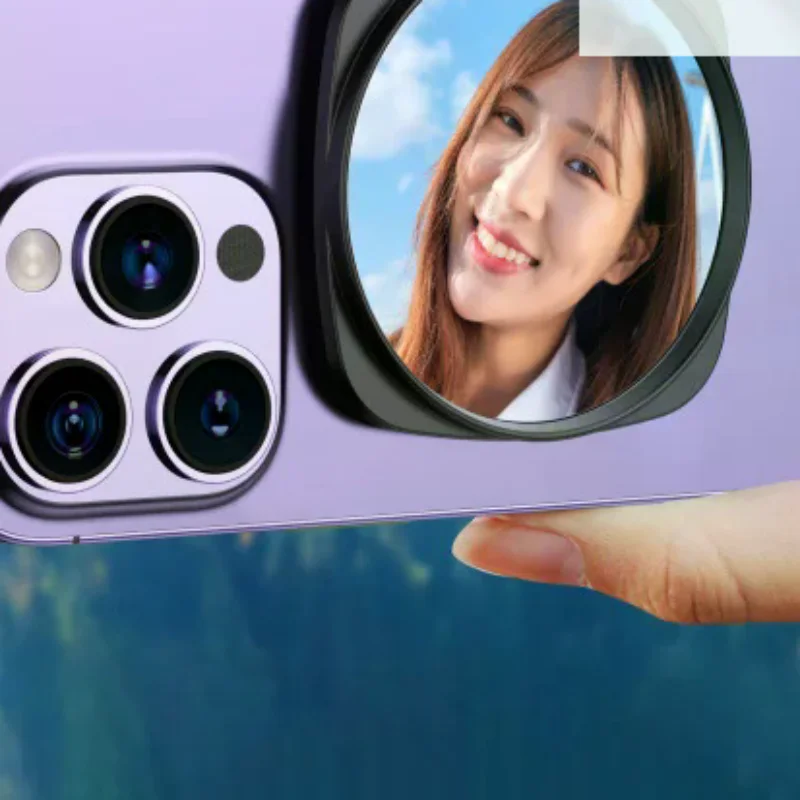 

Комплект зажимов для зеркала камеры смартфона, портативный зажим для зеркала камеры мобильного телефона с сумкой для хранения, заднее зеркало для селфи телефона