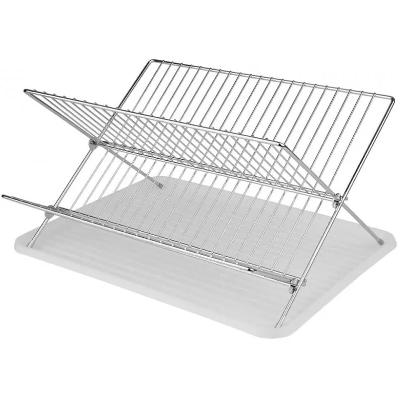 EURASIA Folding Dish Tent, Stainless Steel Material, Great for Sink