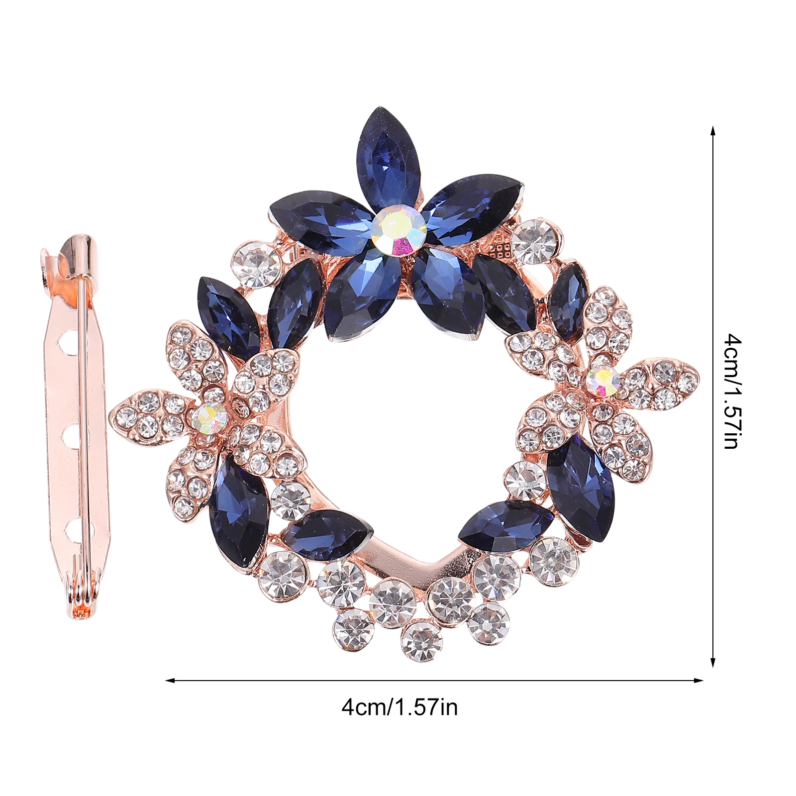 1 قطعة وشاح مشبك حامل النسيج خمر الإبداعية بروش وشاح مشبك ثابت ملابس الحفلات الصدار هدية ل #5