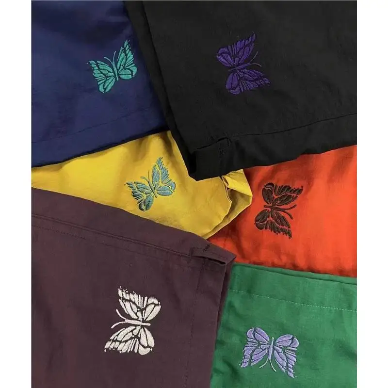 

Casual Loose Beach orts for Men And Women Embroidery Summer Vaion Versatile orts Straight Leg mid Waist