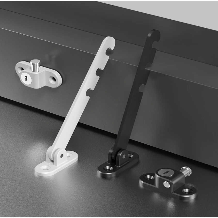 قفل فتح النافذة المنزلقة المجهز بمفتاح سهل التركيب، قفل حد نافذة مروحة التهوية، قفل نافذة قابل للقفل