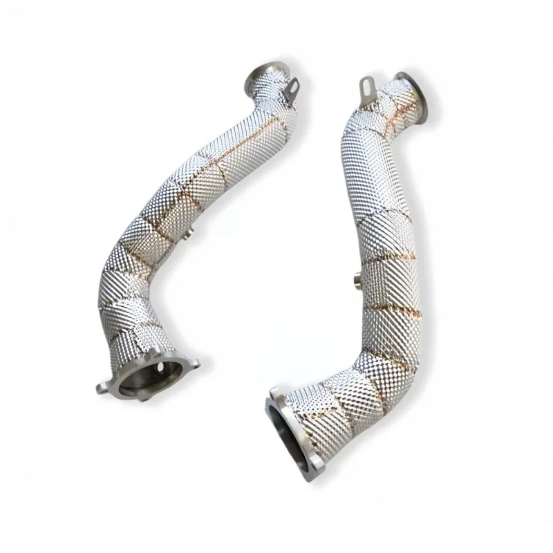 Insulated downpipe header 720 720S 4.0T 2019-2023 SS304 car performance exhaust pipe Power upgrade