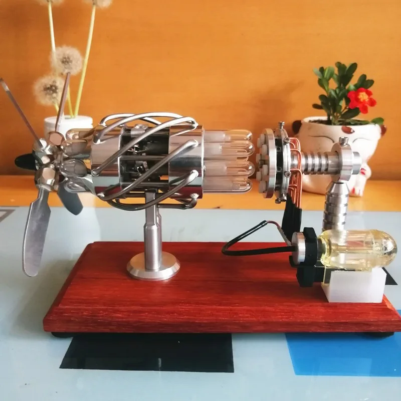 16 Swashplate Stirling Engine Model External Combustion Engine Educational Physics Toys Novelty Creative Technology Gifts