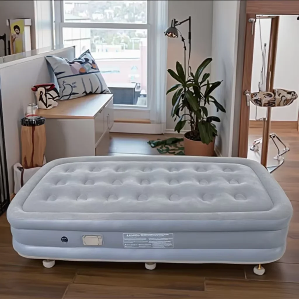 

Portable Indoor Outdoor Camping Home Use Modern Design Inflatable Air Mattress Bed with Rechargeable Pump Inflatable Air Bed