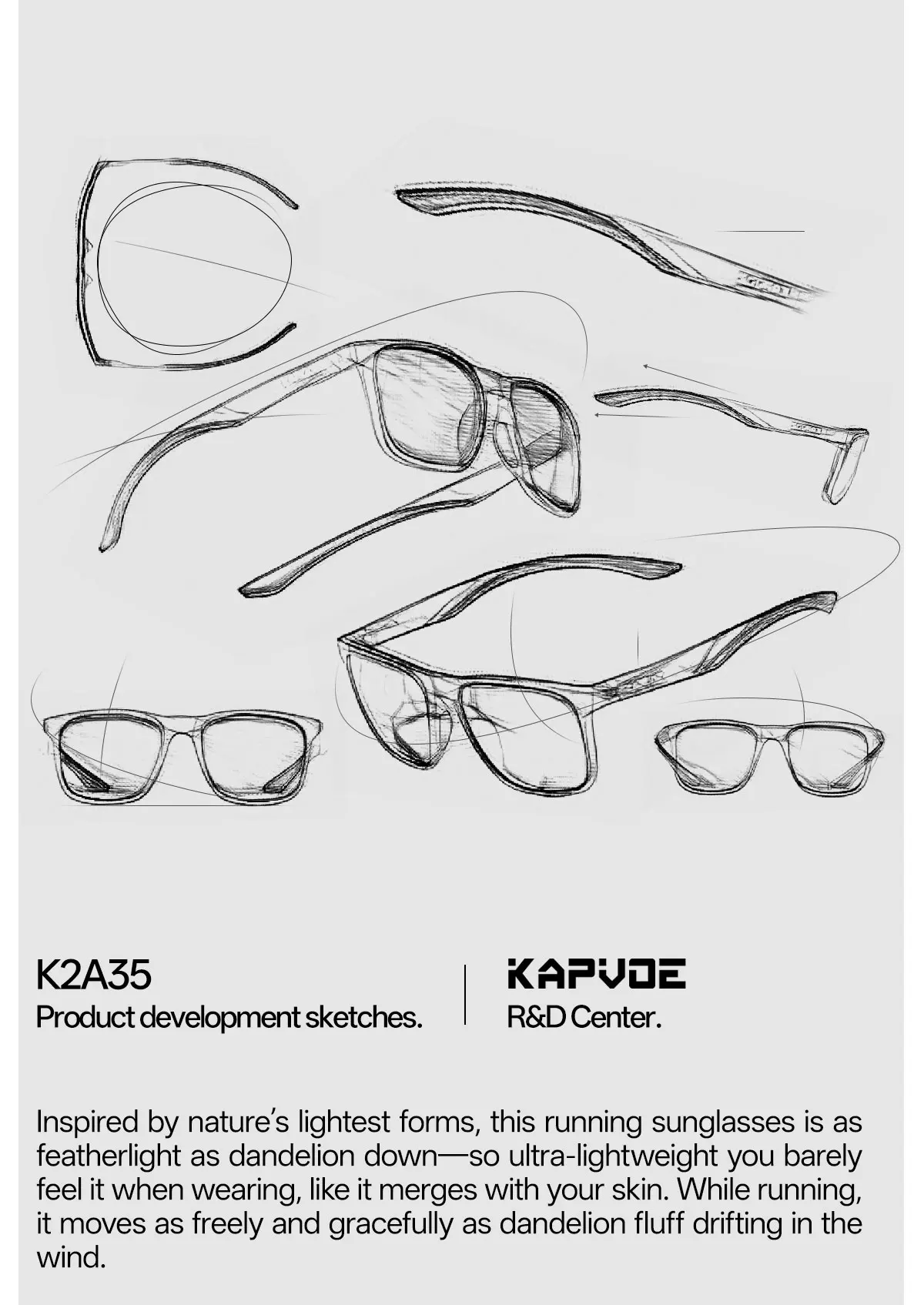 Kapvoe Neue Sport Polarisierte Sonnenbrille Männer Fahren Angeln Golf Im Freien Photochrome Gläser Laufen Frauen Wandern UV400 Brille – Detail 23