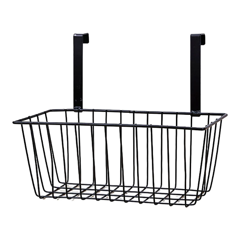 Robuster Eisen multifunktion aler hängender Aufbewahrung skorb über der Schrank tür Blumentopf Aufbewahrung skorb Küche Bad Veranstalter