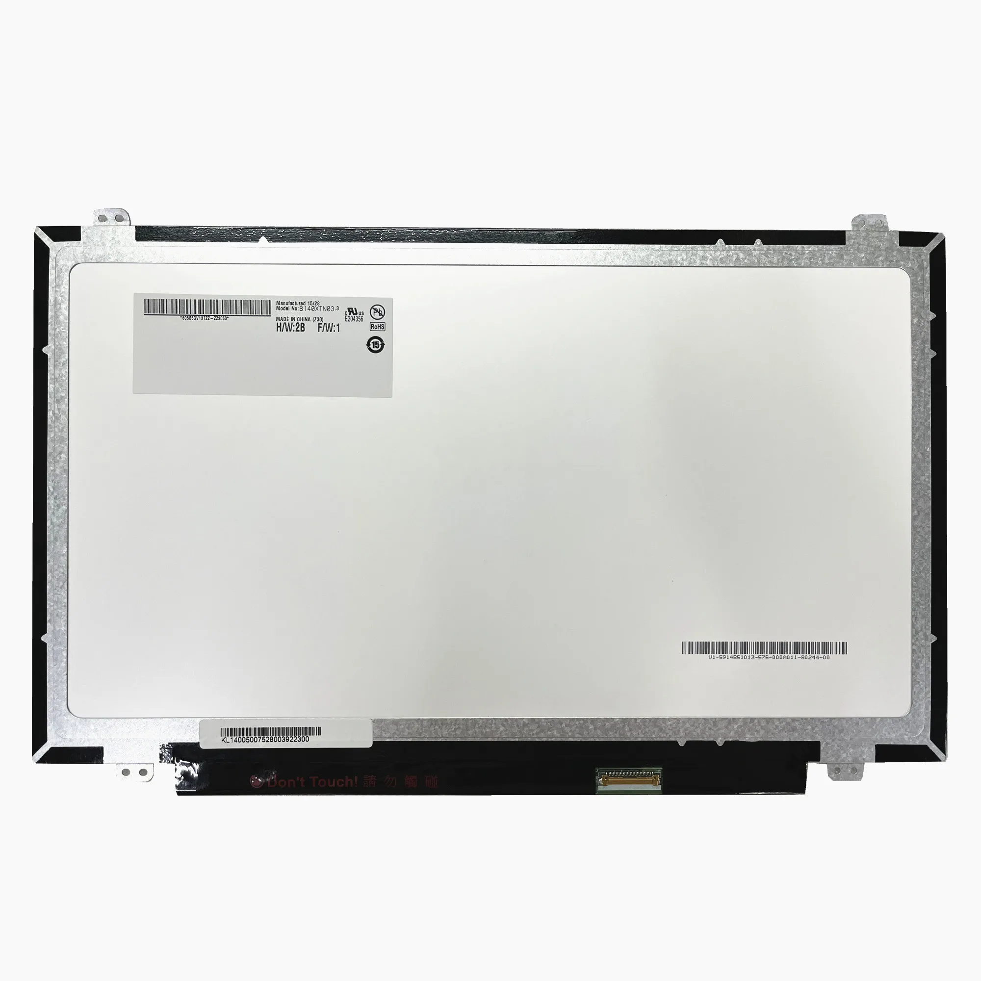 B140XTN03.3 B140XTN03.2 LP140WH2-TPS1 LTN140AT31 N140BGE-EB3 E43 N140BGE-EA3 B140XTN02.D 14.0'' Laptop LCD Screen EDP 30 Pins