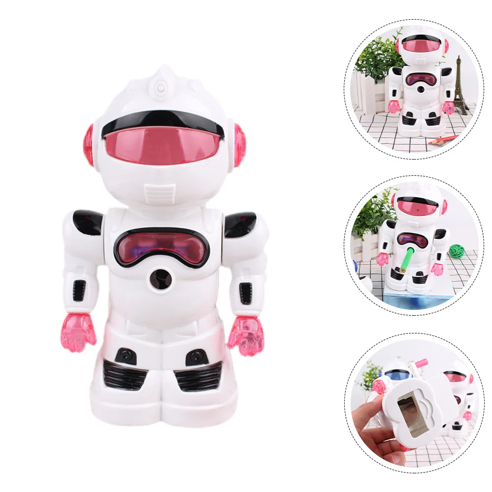 

Robot Shaped Manual Pencil Sharpener Small Lightweight Hand-Crank Sharpener for Students Artists Portable Colorful Pencil