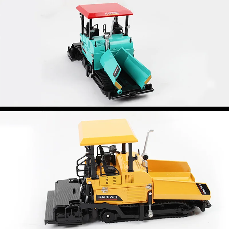 Imagem -04 - Alloy Diecast Paver Machine For Kids Pavimentação Asprol Highway Construction Truck Modelo de Veículo de Engenharia 1:40 Amarelo Decoração Brinquedos