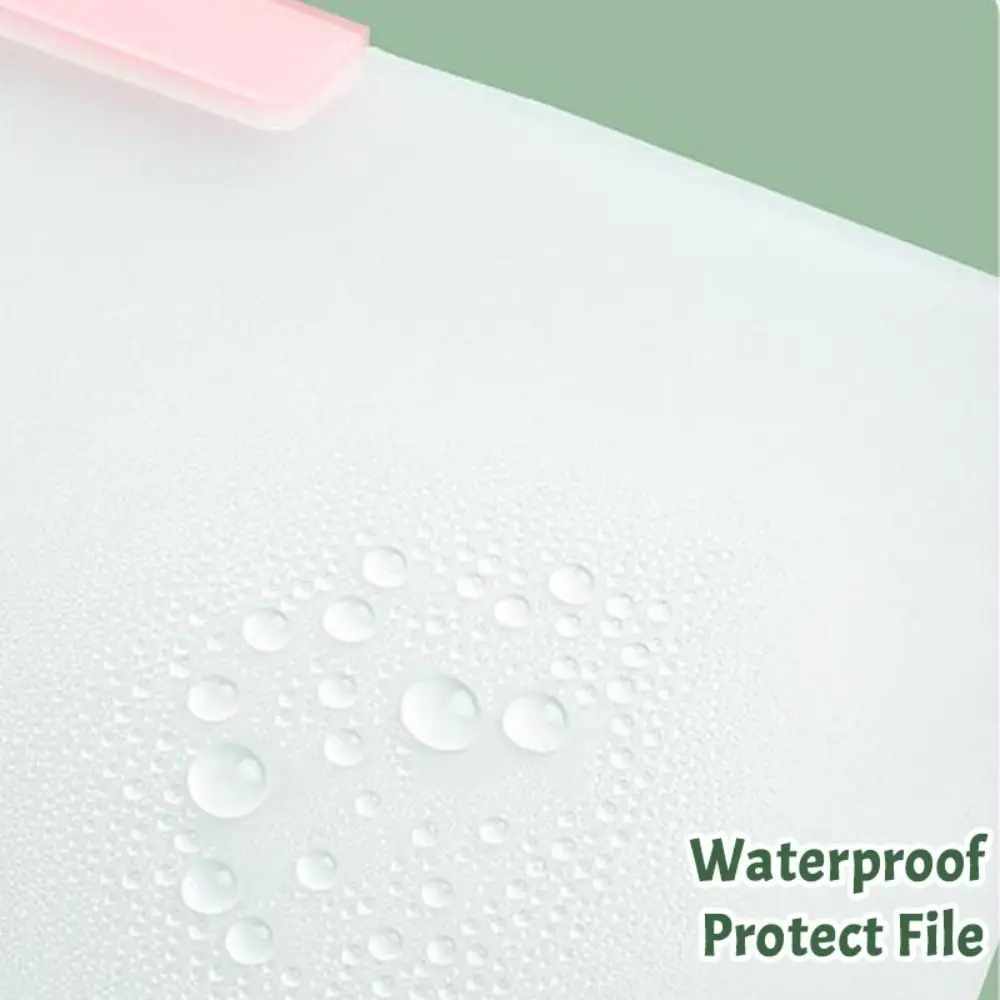 Portable PP A3/A4 File Folder Multicolor Double Rotating Clip File Organizer Loose Leaf File Binder School Office