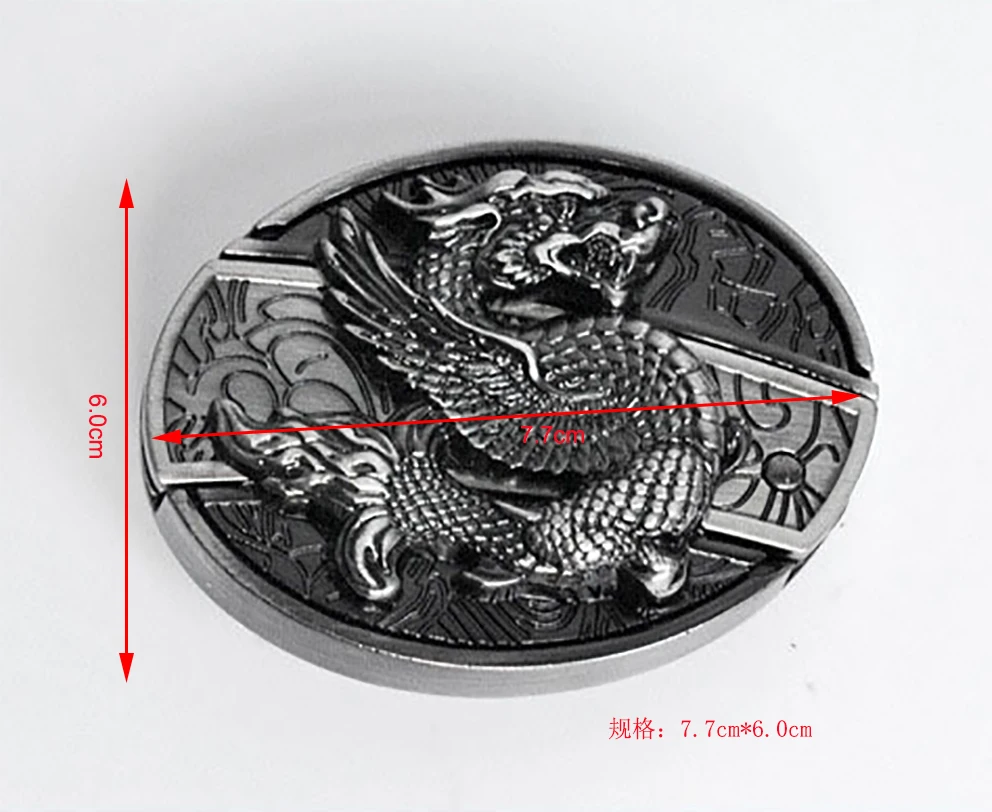 Fashion Classic flying dragon decor Men Knife Buckle