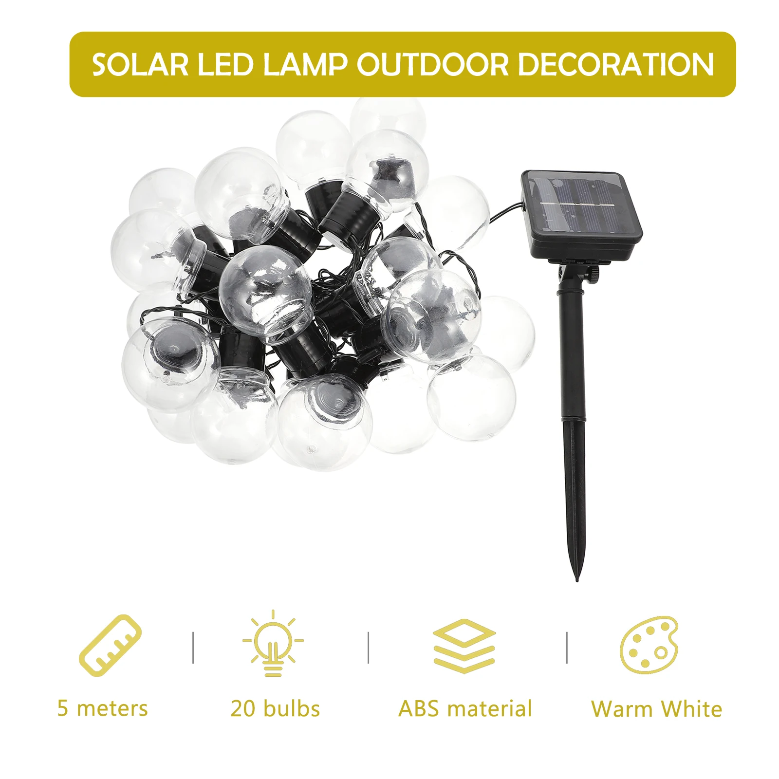Solar String Lights 100LEDs Waterproof Outdoor Decor LED Garden Lamp Scene Light Festive Lighting Yard Adornment Energy