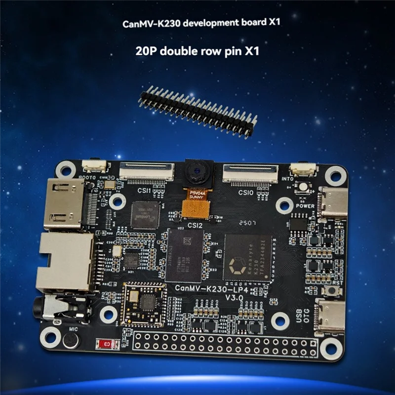 Canmv-K230 AI مجلس التنمية ثنائي النواة RISC-V 6TOPS وحدة التعرف على الرؤية لتطبيقات الرؤية Forai