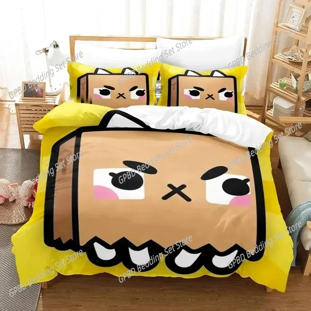 Cartoon Game Toca Life World Bedding Set Bedroom Soft Modern Bedspreads Comefortable Kids Duvet Cover Quilt Cover And Pillowcase