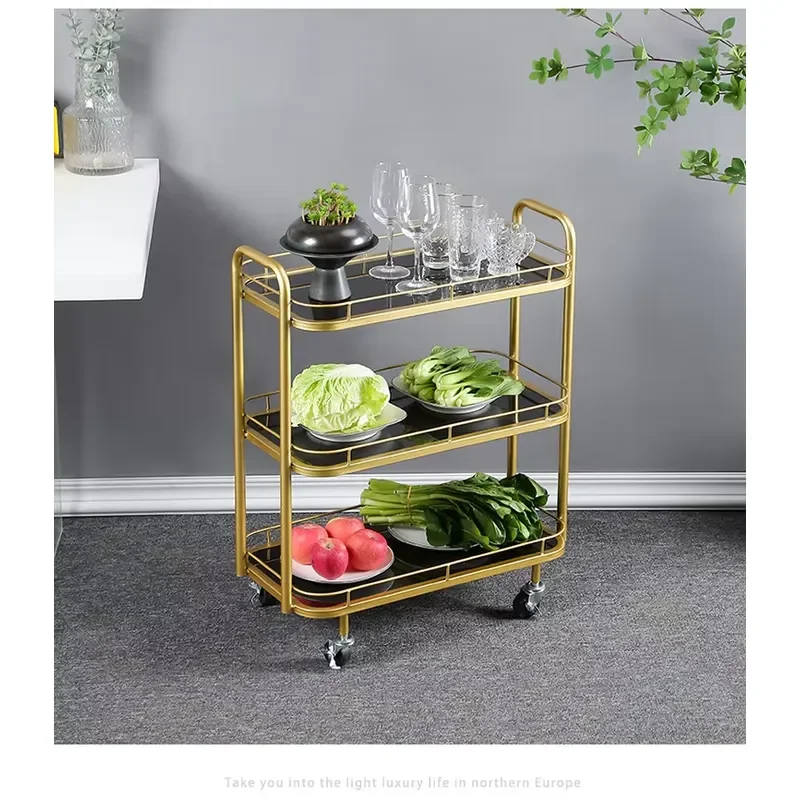 Specialized three-layer dish rack for hot pot restaurants - restaurant, hotel, commercial use multi-layer dish storage rack