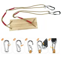 For Wood Outdoor Swing For Children Swing Seat With Height-Adjustable Rope For Adults Strong Load Capacity Recreation Gear For K