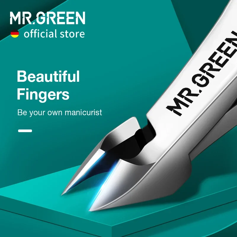 MR.GREEN Nail Cuticle Nipper Manicure Scissors Stainless Steel Dead Skin Remover Pusher Tool Trimmer