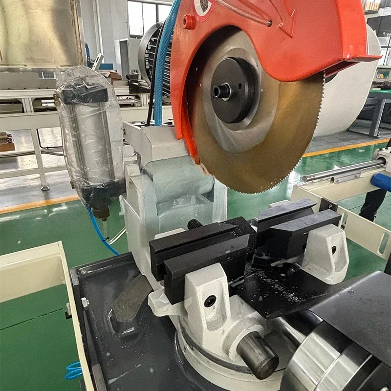 315B pneumatic iron steel pipe 45 degree oblique cut stainless steel pipe water cutting circular saw machine