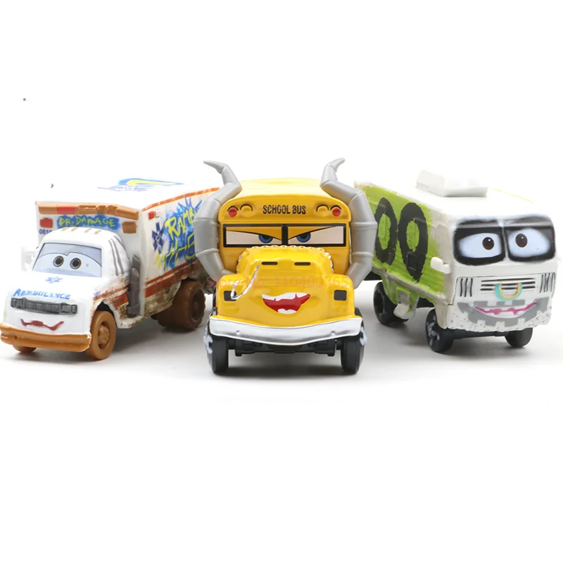 Original Disney Pixar Cars Deluxe Diecast Collection Toy Vehicles Metal  Diecast Car Toy  Big Wheel Foot Kids Truck Model Toys