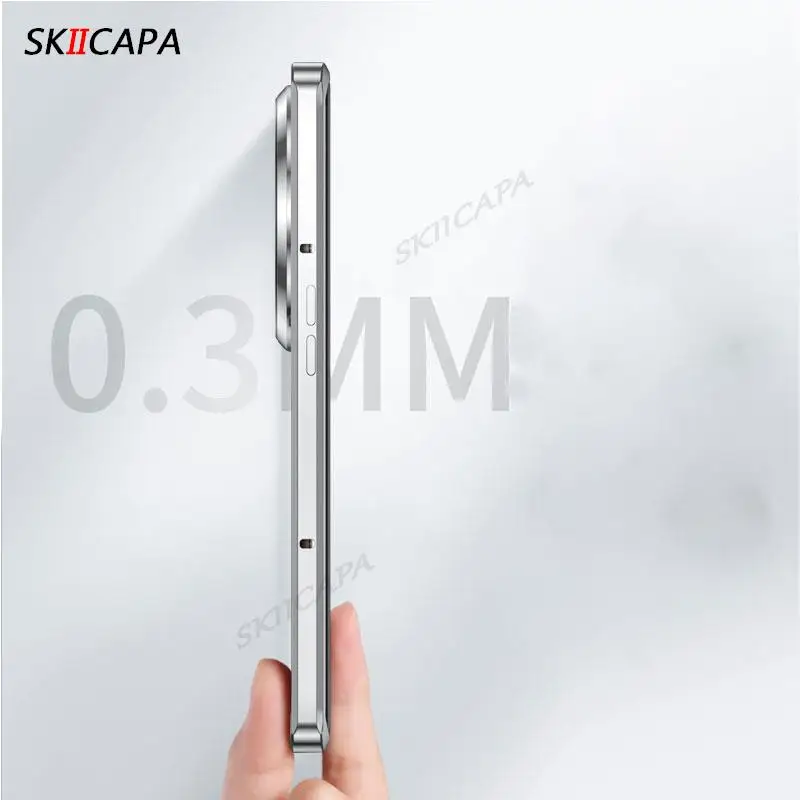 Ultra Thin Metal Frame For Magsafe Magnetic Case For Oppo Find X6 Pro FindX6 Wireless Charging Armor Hard Cover For Find X6PRO