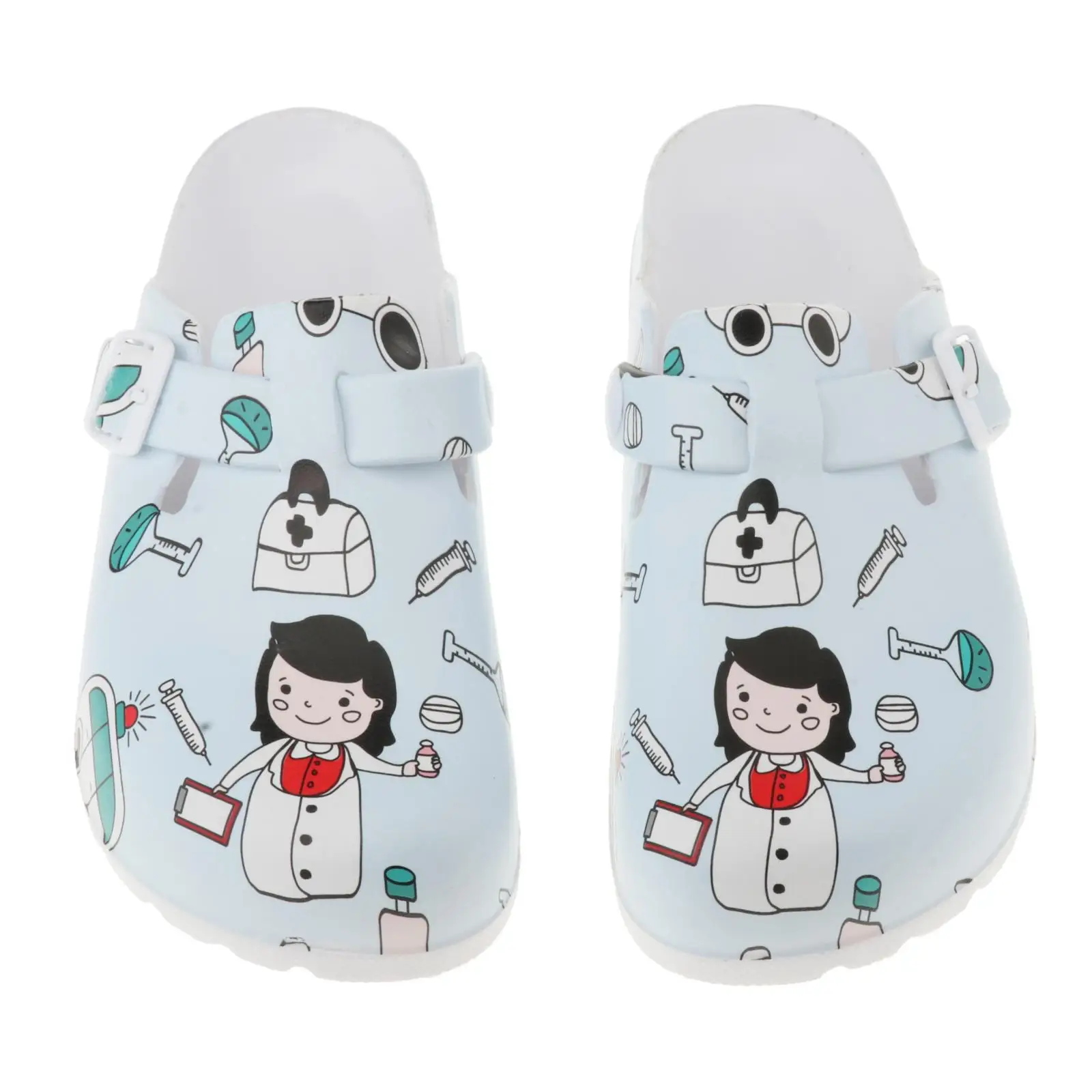 2Pcs Women's Lightweight Comfort Slip Resistant Nursing Shoes Waterproof Anti Slip Clogs Work Shoes for Chef , Nurse