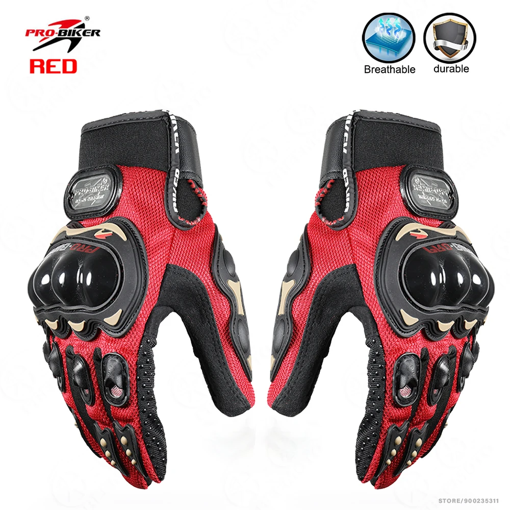 

Men's Motorcycle Full Finger Gloves Cycling Equipment Wearable Lady Knight Racing Glove Guantes Moto Protective Gear Mittens