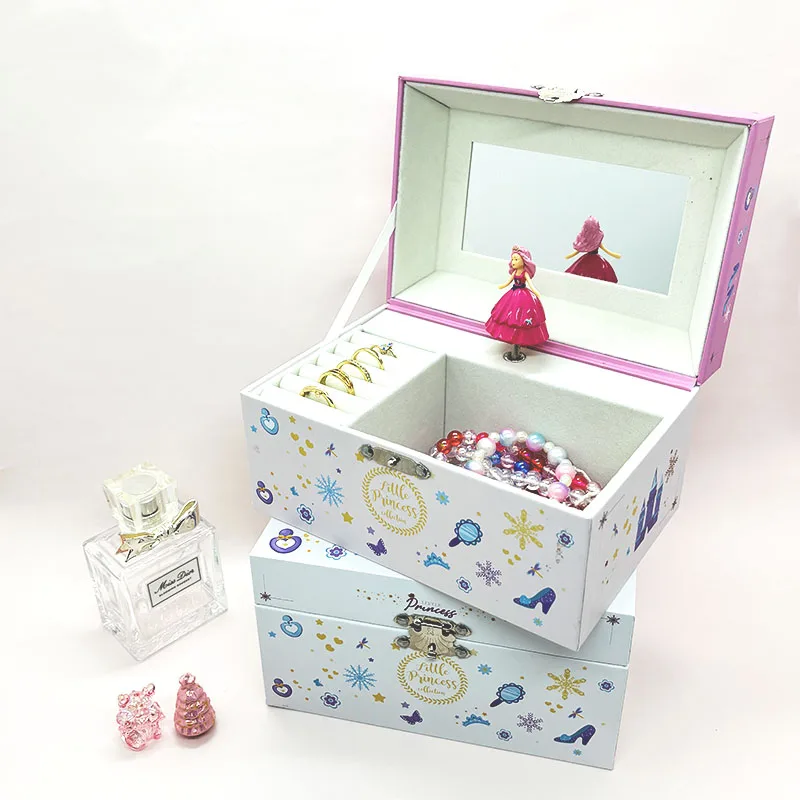 

Music Box Christmas Fantasy Cute Castle Girl Children's Music Box New Year Birthday Gift Multifunctional Jewelry Box for Kids