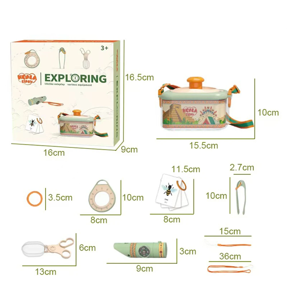 Bug Catcher Kit met Insect Clip Vergrootglas Critter Case Camping Wandelen Outdoor Explorer Set Vlinder Netto Speelgoed voor Kid Gif