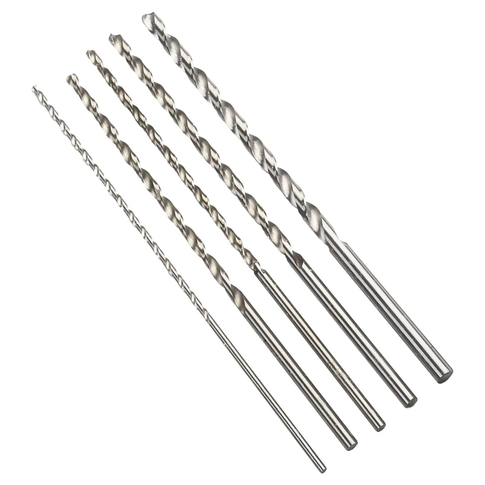 

10Pcs Extra Long HSS High Speed Steel Drill Bit Set 2mm,3mm,3.5mm,4mm,5mm Bits