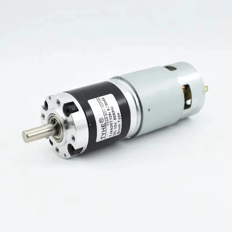Factory Good Price 775 High Torque Low Noise High Speed Low Speed Dc Planetary Gear Motor with Metal Gears
