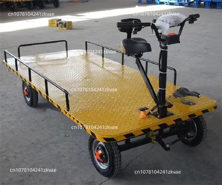 Large size 1000kg flat electric trolley cart for short-distance transportation of goods