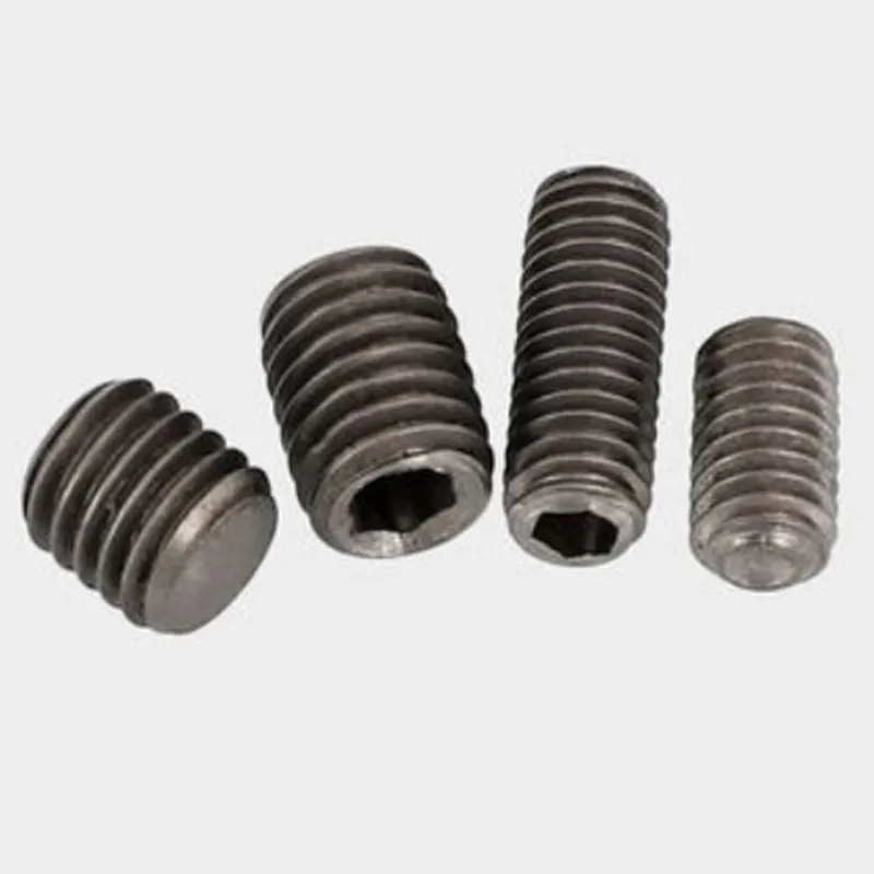 GB80 DIN913 10PCS M2 M2.5 M3 M4 M5 M6 Titanium Hex Socket Set Screws Pure Titanium Flat End Grub Sets Screw - Image 4