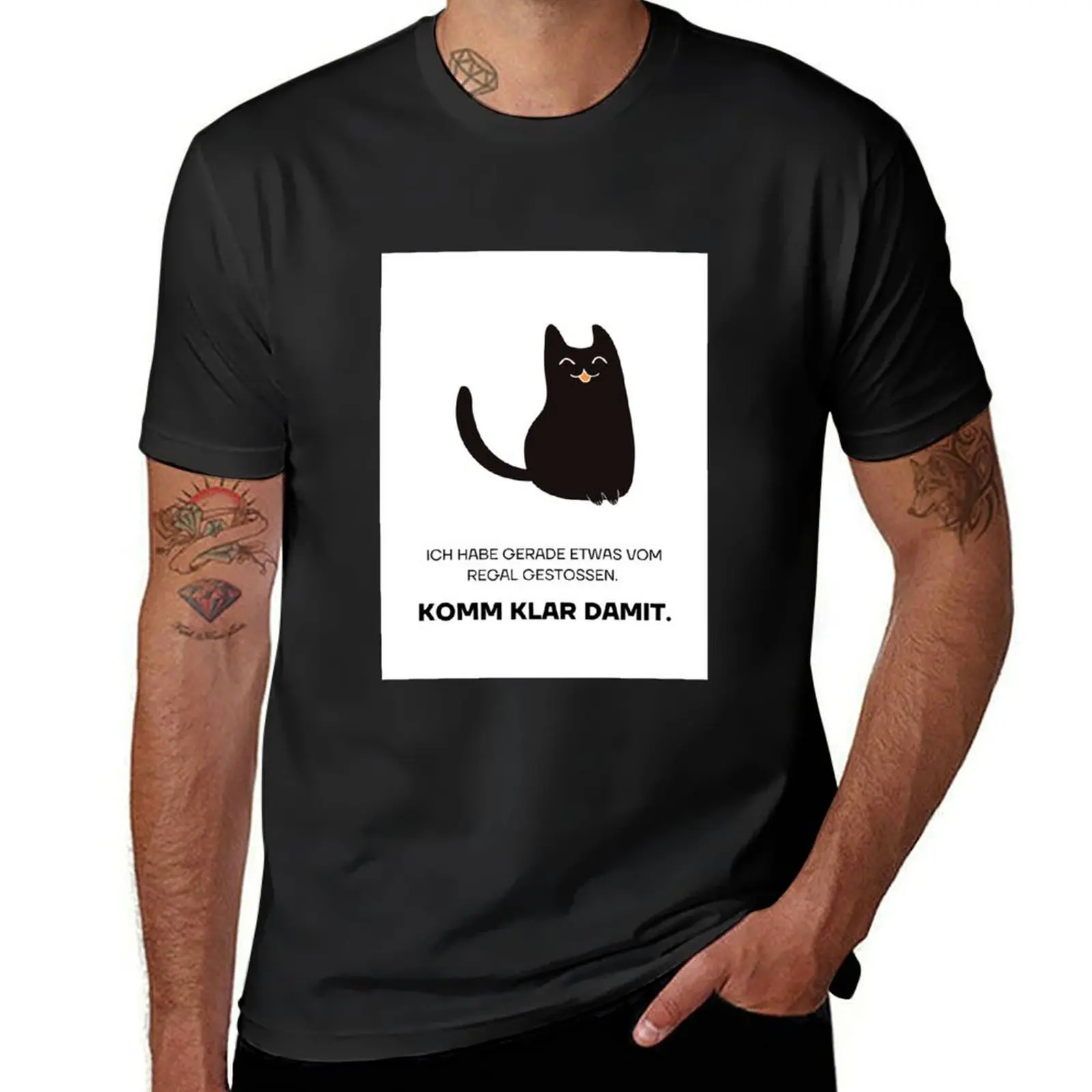 Ich habe gerade etwas vom Regal gesto?en. Komm klar damit. Shelf Mishap Cat Design T-Shirt new edition designer t shirt men